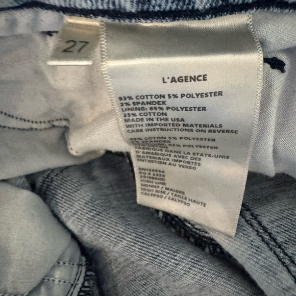 L'AGENCE l High Line Distressed Skinny Jeans l 27 - Picture 9 of 11